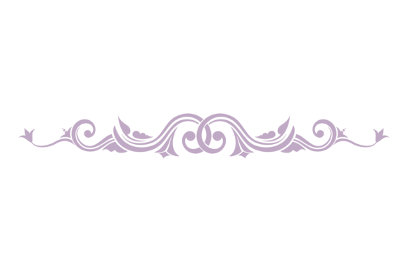 Decorative Text Divider. Retro Floral Pa