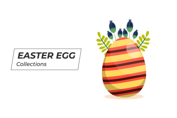 Easter Egg Floral Concept Design: Premium Graphics and Illustrations