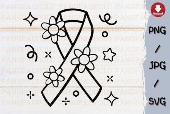 Floral Cancer Svg Graphics and Illustrations Review