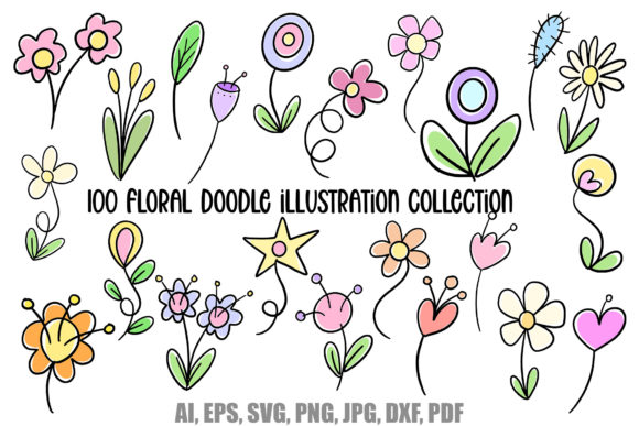 Floral Doodle Illustrations Wildflowers Review