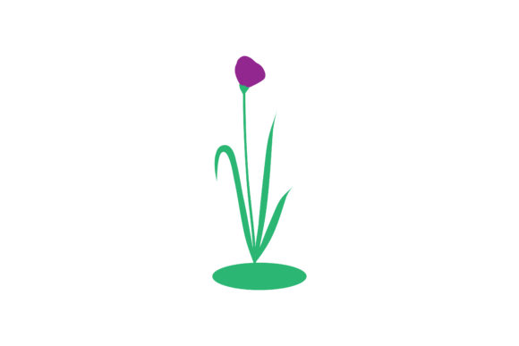 Floral Garden Illustration: Premium Graphics for Local Brand Identity
