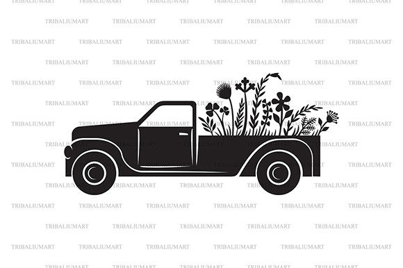 Floral Truck Graphics Review for Illustrations & Branding