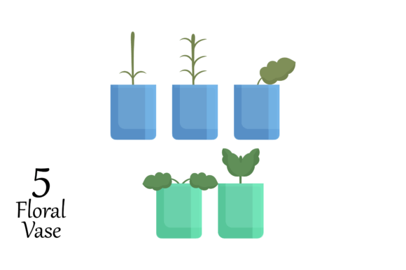 Floral Vase Graphics & Illustrations Review for Modern Brands