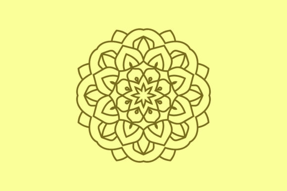 Floral Yoga Mandala Graphics and Illustrations for Real Crafters