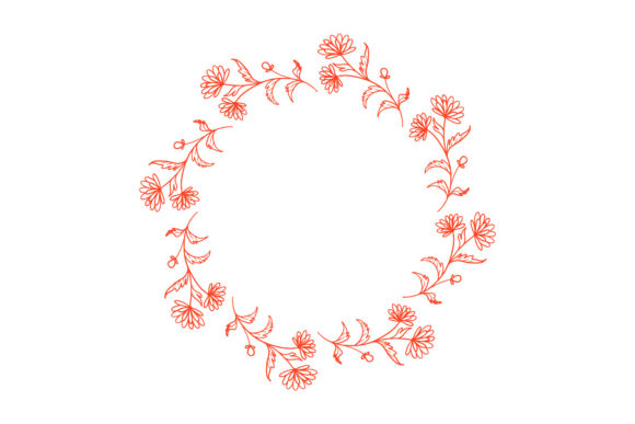 Frame Floral Vector Decoration: Graphics for Modern Illustrations