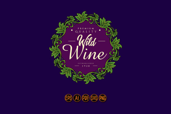 Frame Vintage Grape Floral Ornament Graphics & Illustrations Review