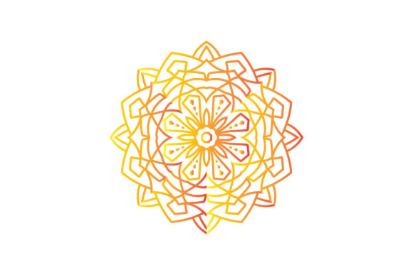 Gradient Mandala Floral Abstract Elegant: Graphics & Illustrations Review