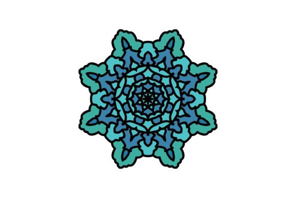 Mandala Ornament Floral Graphic Design for Graphics and Illustrations