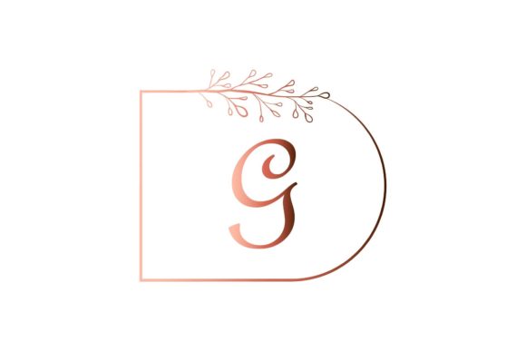 Monogram Floral Ornament: A Graphic Design Asset for Modern Illustrations