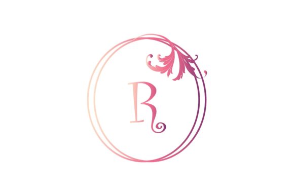 Monogram Invitation Floral Graphics and Illustrations Review