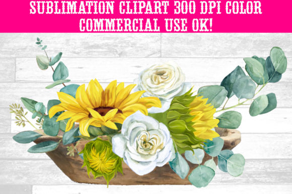Watercolor Floral Wood Bowl Flowers: A Graphics & Illustrations Review